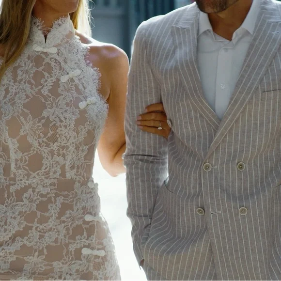 Sau Lee Reese Lace Gown